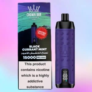 Al Fakher Crown Bar 15000 Black Currant Mint 1 - Al Fakher Vapes