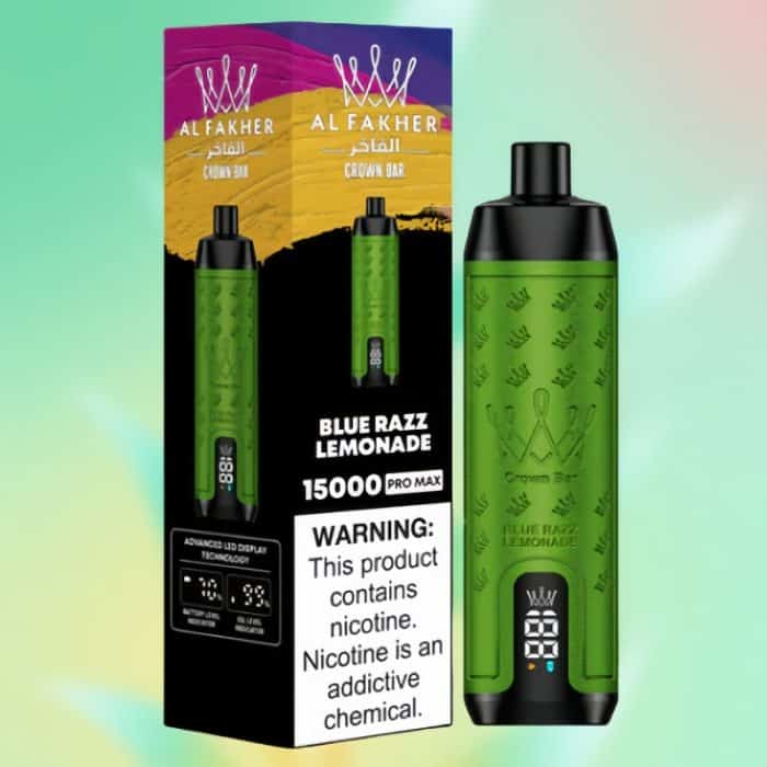 Al Fakher Crown Bar 15000 Blue Razz Lemonade 1 - Al Fakher Vapes