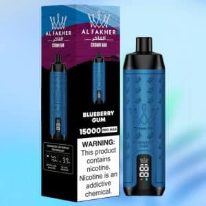 Al Fakher Crown Bar 15000 Blueberry Gum 1 - Al Fakher Vapes