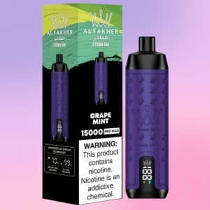 Al Fakher Crown Bar 15000 Grape Mint 1 - Al Fakher Vapes