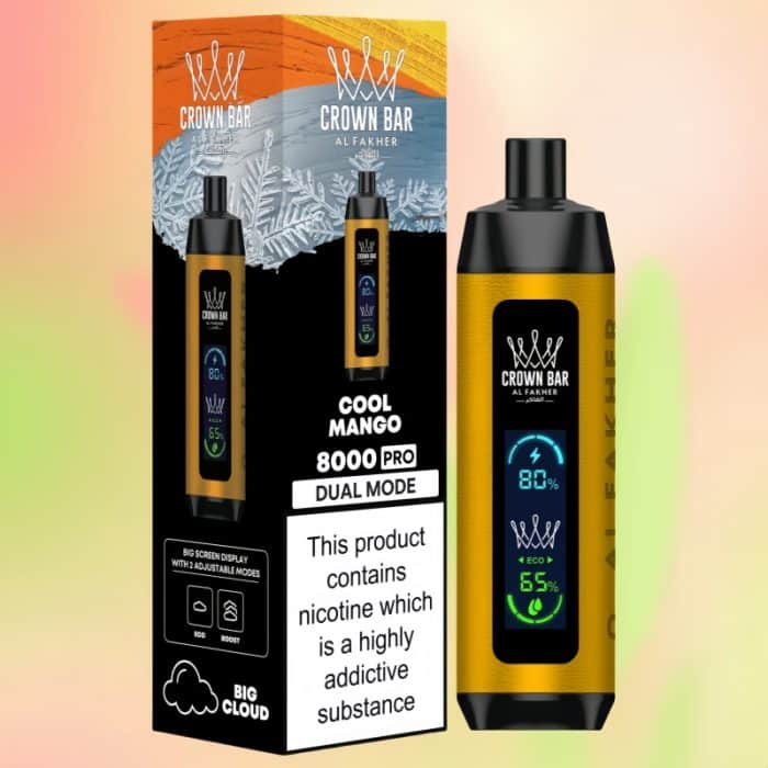 Al Fakher Crown Bar 8000 Cool Mango Flavor 1 - Al Fakher Vapes