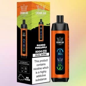 Al Fakher Crown Bar 8000 Mango Pineapple Flavor 1 - Al Fakher Vapes