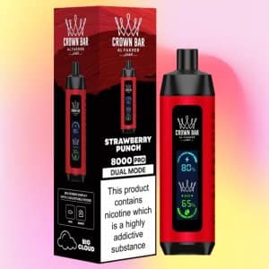 Al Fakher Crown Bar 8000 Strawberry Punch Flavor 1 - Al Fakher Vapes